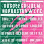 Benutzerdefinierte Graffiti Muster Kelly Grün-Pink Scratch Sublimation Fußball Uniform Jersey – Bild 4